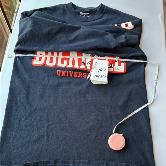 Bucknell Bison Navy Long Sleeve Tee - Medium - Picture 6 of 8